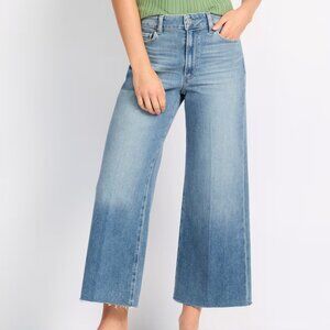 PAIGE Light Blue Flare & Wide Leg Jeans